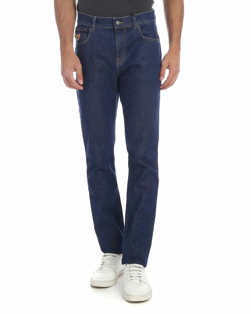 Moschino Straight Leg Jeans - Blau Blau