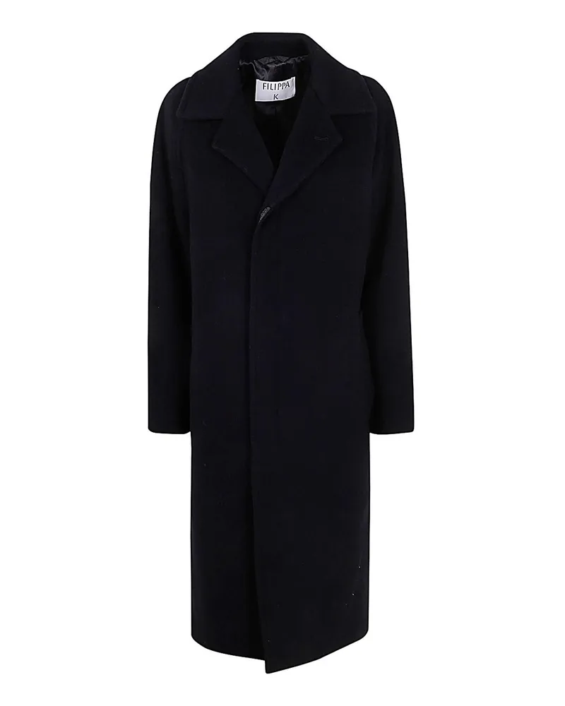 Filippa K Knielanger Mantel - Schwarz Schwarz
