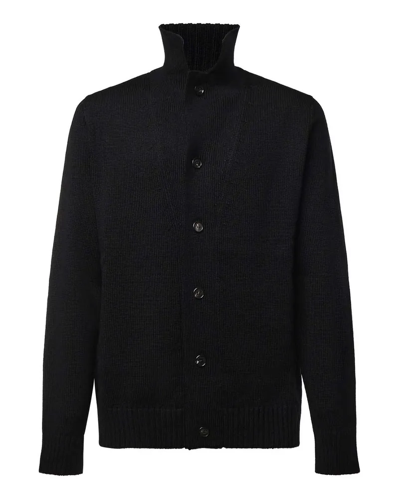 Zanone Cardigan - Schwarz Schwarz