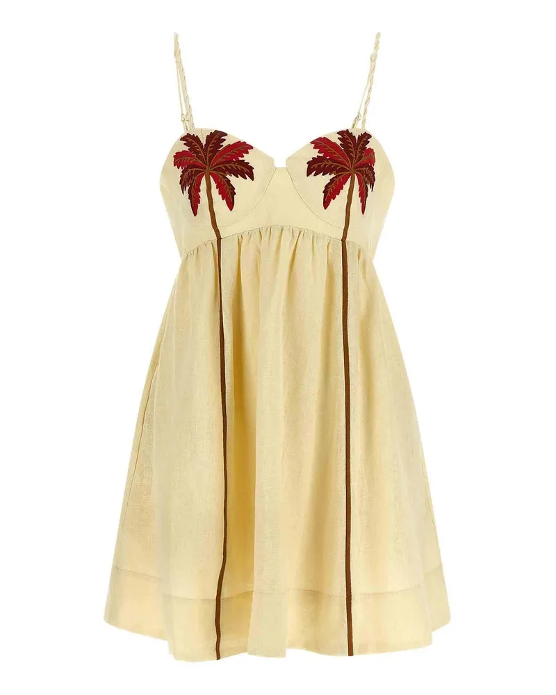 FARM Rio Knielanges Kleid - Weiß Weiß