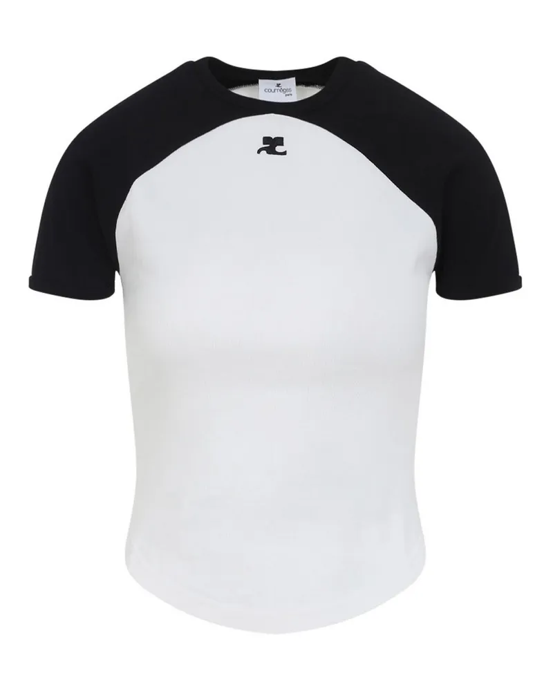 Courrèges T-Shirt - Schwarz Schwarz