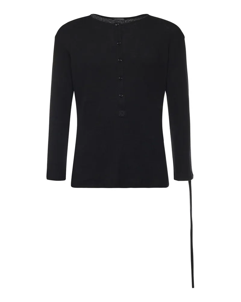 Ann Demeulemeester Top - Schwarz Schwarz