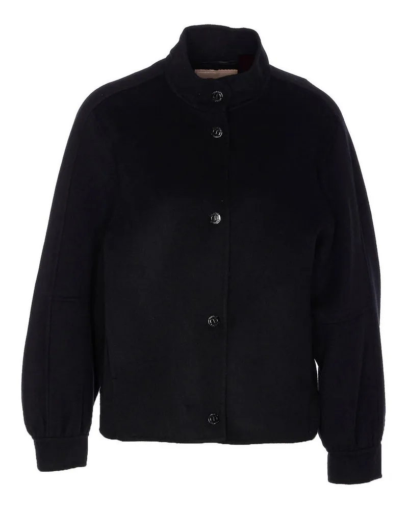 Twin-Set Kurzer Mantel - Schwarz Schwarz