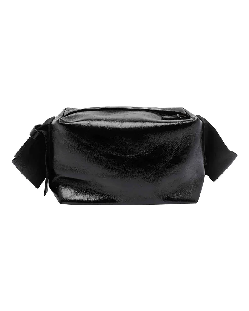 Uma Wang Schultertasche - Schwarz Schwarz