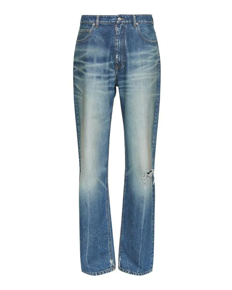 Maison Margiela Straight Leg Jeans - Blau Blau