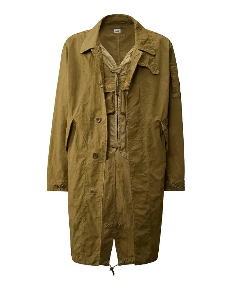 C.P. Company C. P. Company Knielanger Mantel - Grün Grün