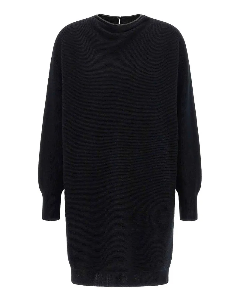 Brunello Cucinelli Knielanges Kleid - Schwarz Schwarz