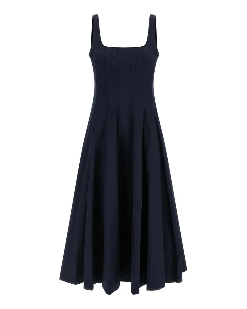 STAUD Knielanges Kleid - Blau Blau