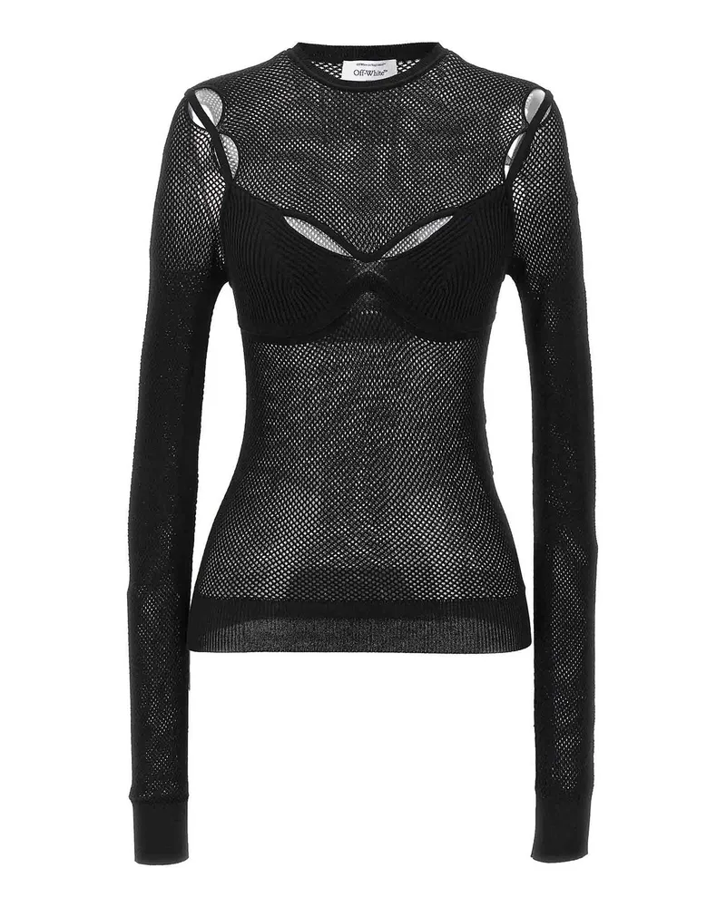 OFF-WHITE Top - Schwarz Schwarz