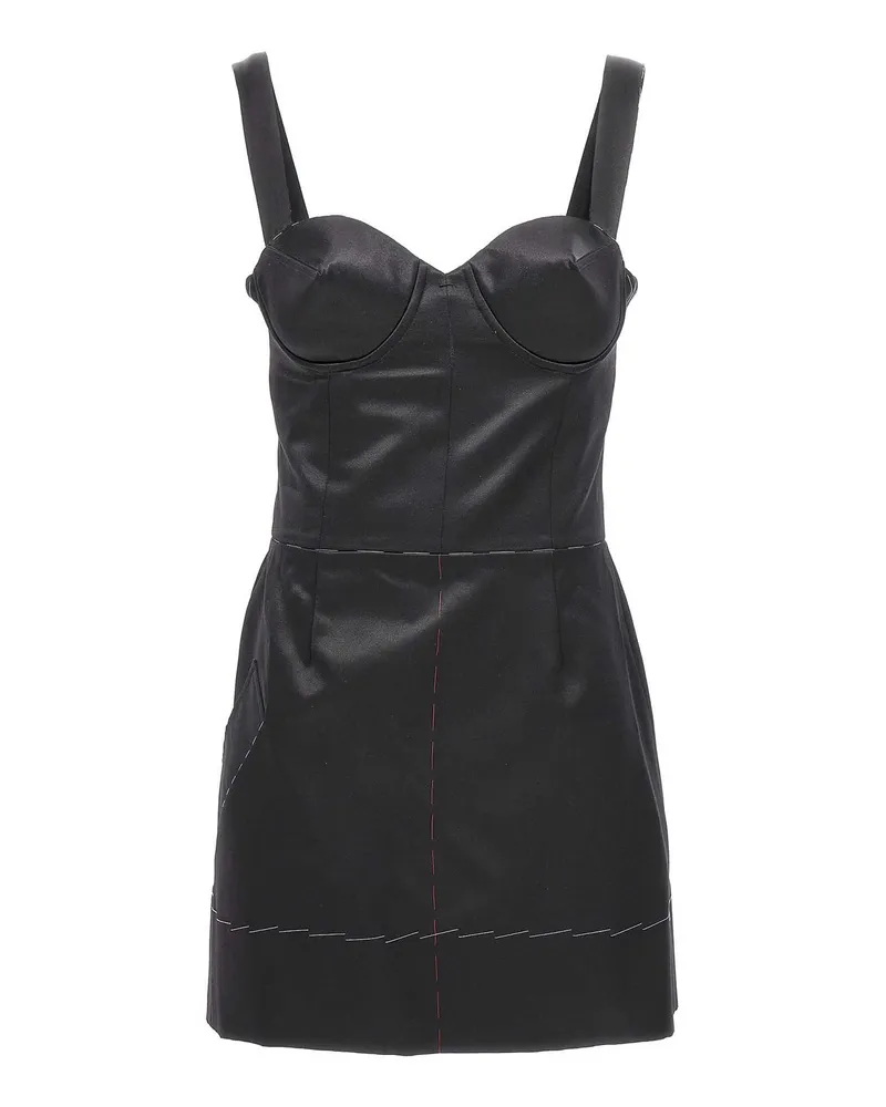 Maison Margiela Knielanges Kleid - Schwarz Schwarz