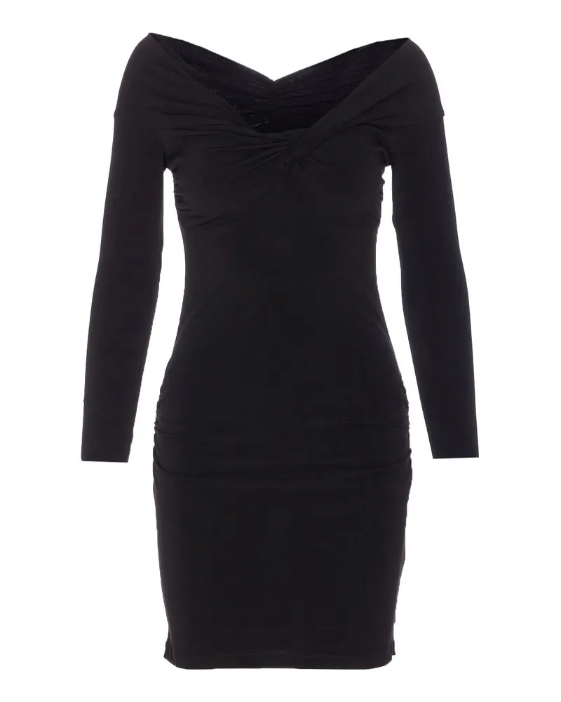 Patrizia Pepe Kurzes Kleid - Schwarz Schwarz