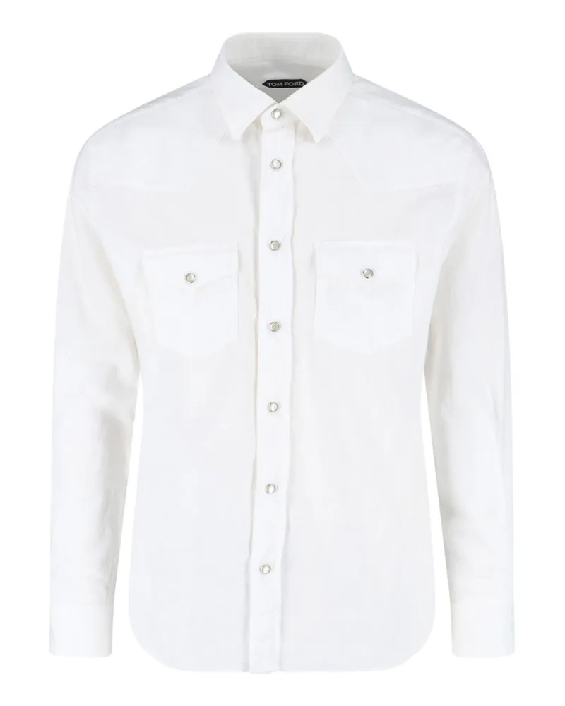 Tom Ford Hemd - Weiß Weiß