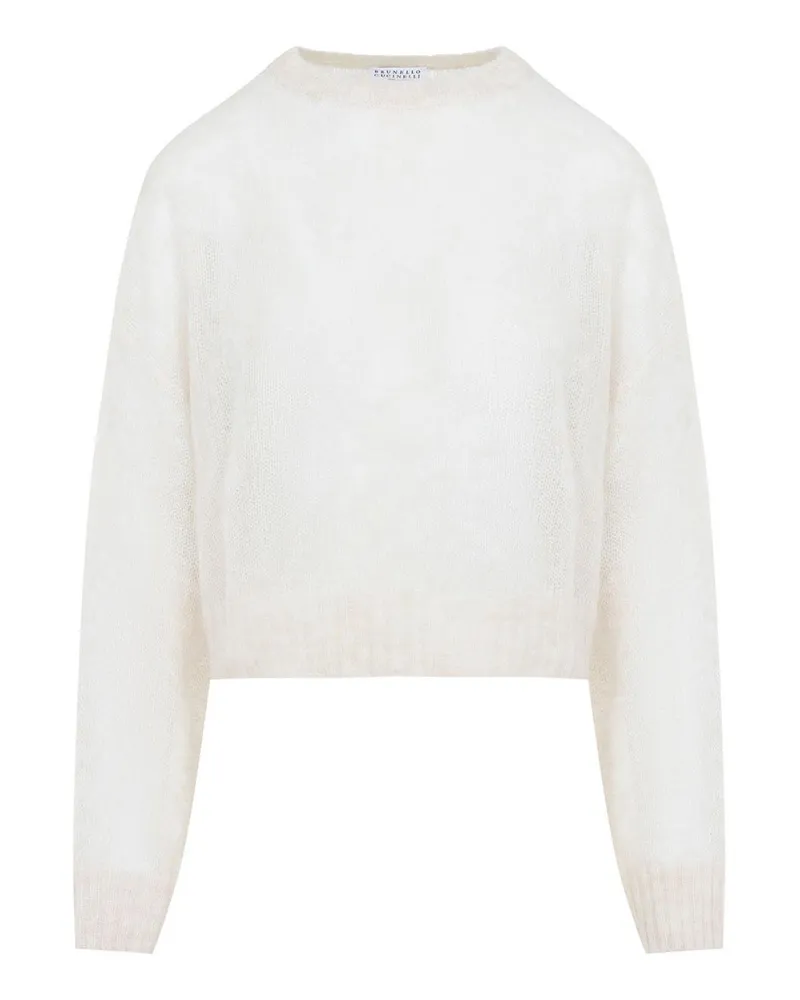 Brunello Cucinelli Rundhalspullover - Creme Creme
