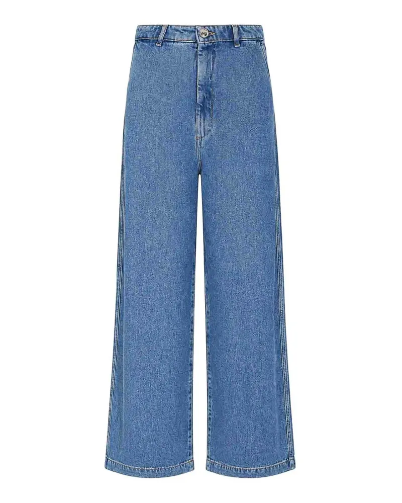SPORTMAX Straight Leg Jeans - Blau Blau