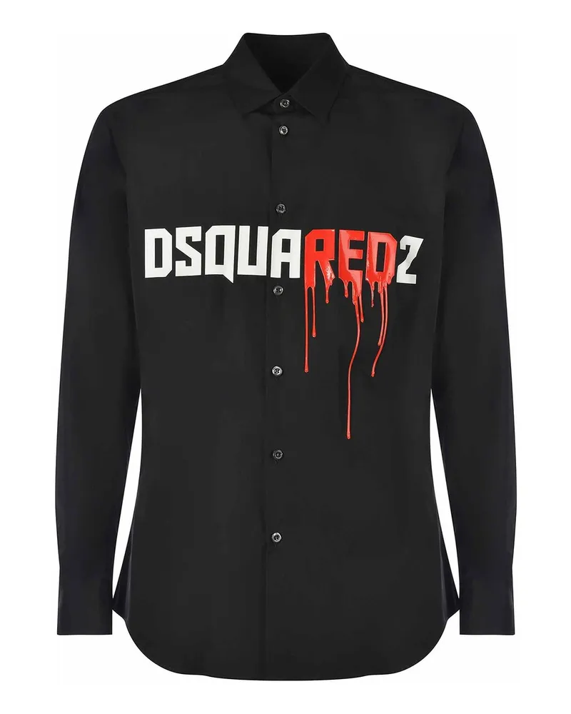 Dsquared2 Hemd - Schwarz Schwarz