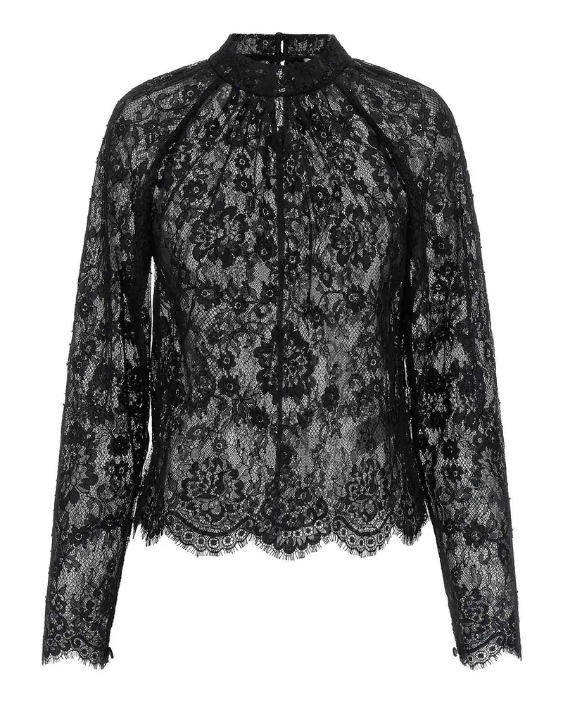 Self-Portrait Bluse - Schwarz Schwarz