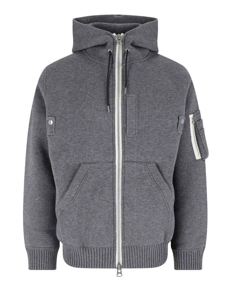 Sacai Sweatshirt - Grau Grau