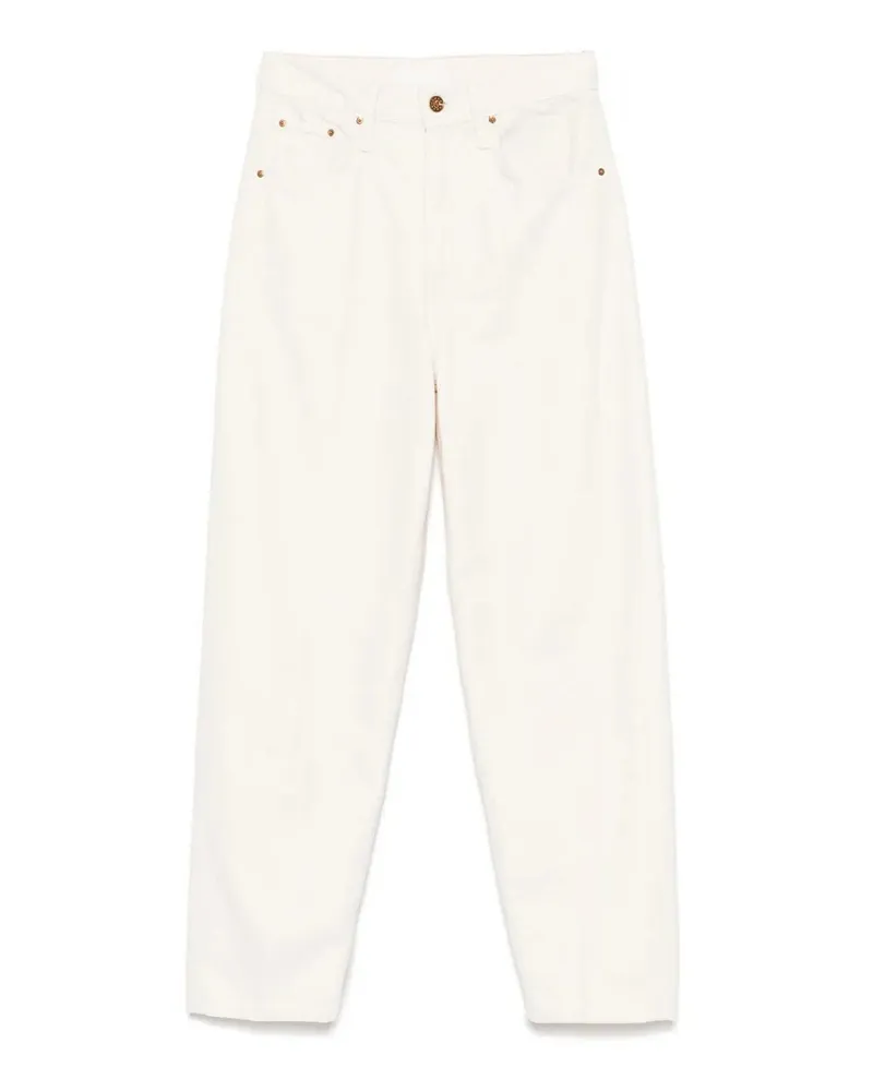 Mother Straight Leg Jeans - Weiß Weiß