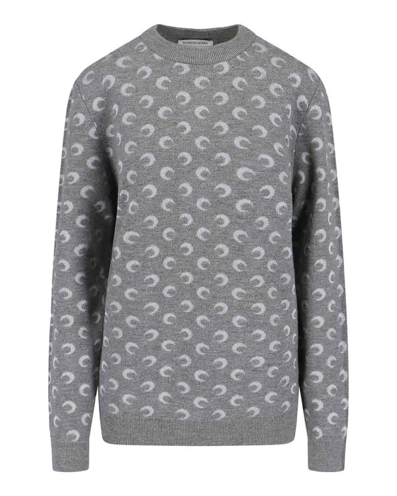Marine Serre Rundhalspullover - Grau Grau
