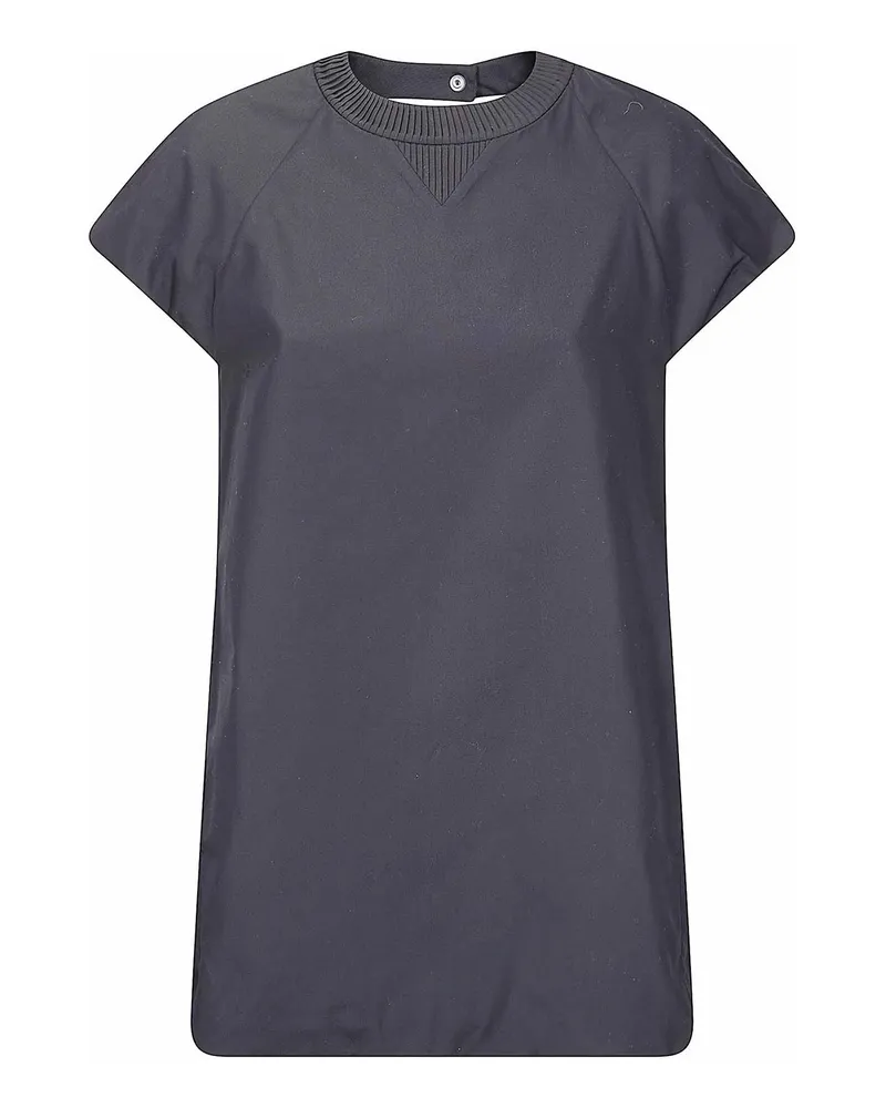 Sacai Knielanges Kleid - Schwarz Schwarz