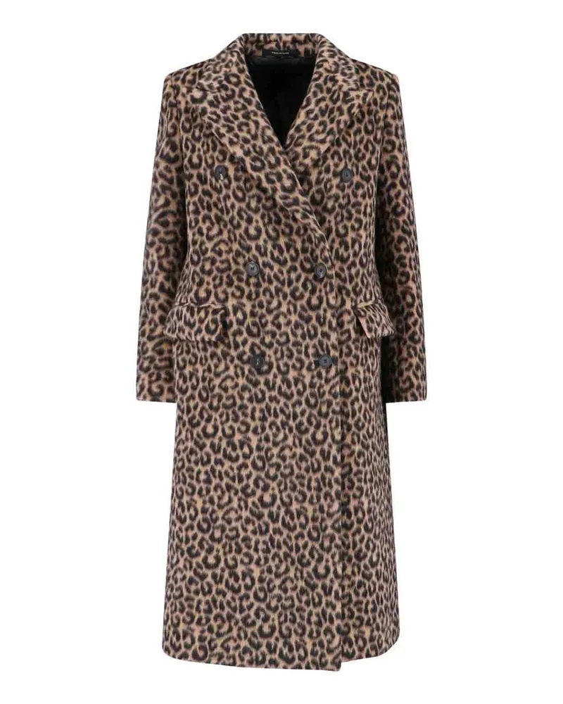 Tagliatore Kurzer Mantel - Braun Animal