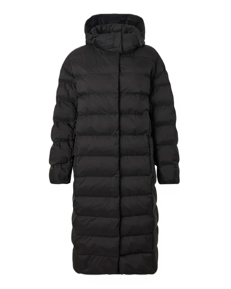 Max Mara Knielanges Kleid - Schwarz Schwarz