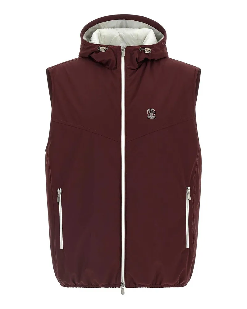 Brunello Cucinelli Daunenjacke - Dunkelrot Dunkelrot