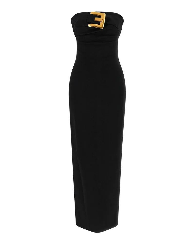 Balmain Maxikleid - Schwarz Schwarz