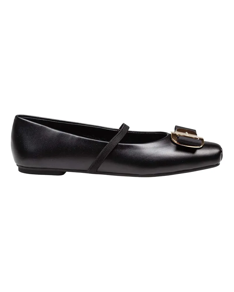 Ferragamo Ballerinas - Schwarz Schwarz