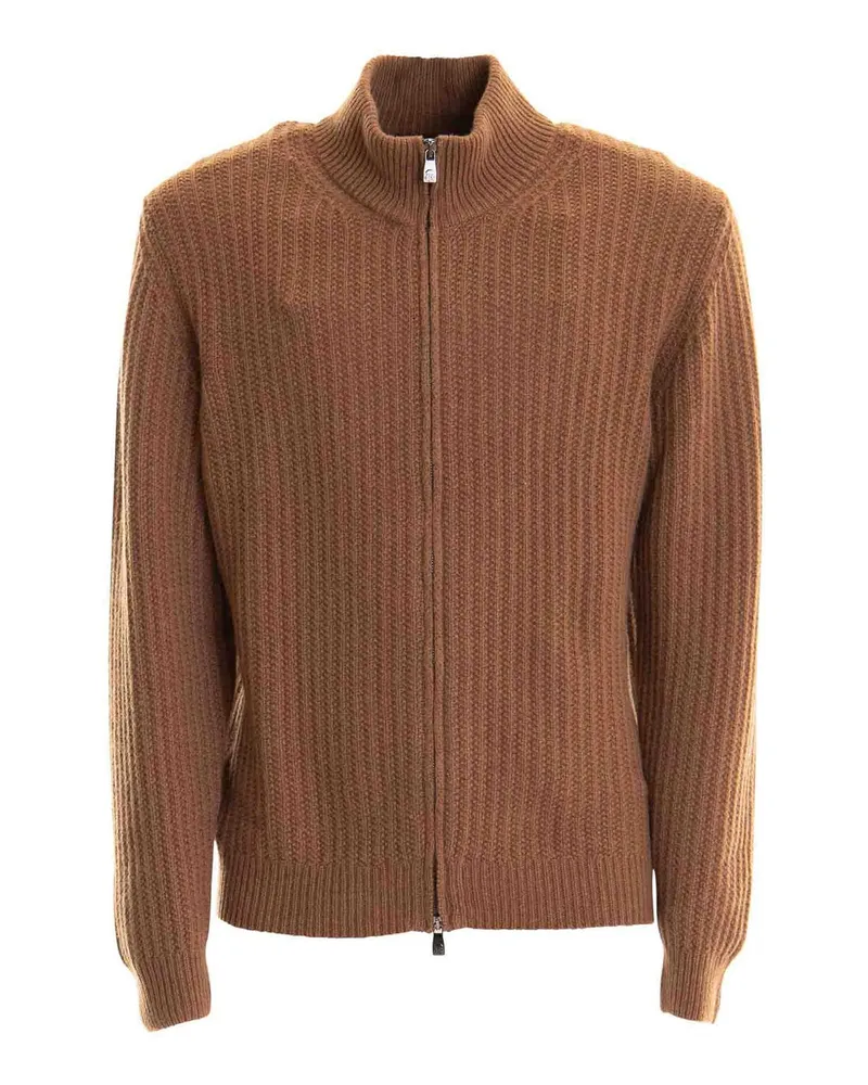 Corneliani Rundhalspullover - Braun Braun