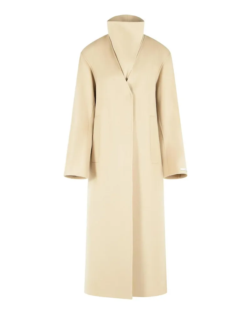 SPORTMAX Langer Mantel - Weiß Weiß