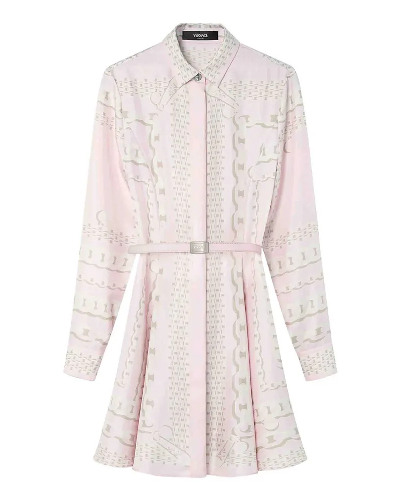 Versace Knielanges Kleid - Weiß Weiß