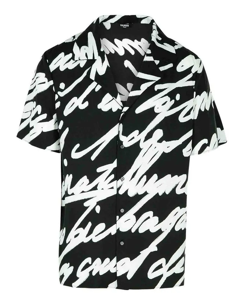 Balmain Hemd - Schwarz Schwarz