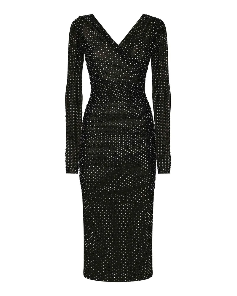 Dolce & Gabbana Knielanges Kleid - Schwarz Schwarz