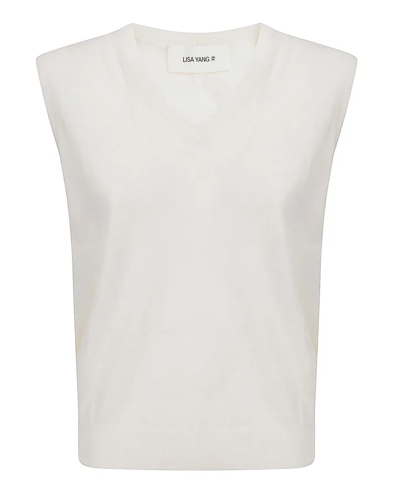 Lisa Yang Top - Weiß Weiß
