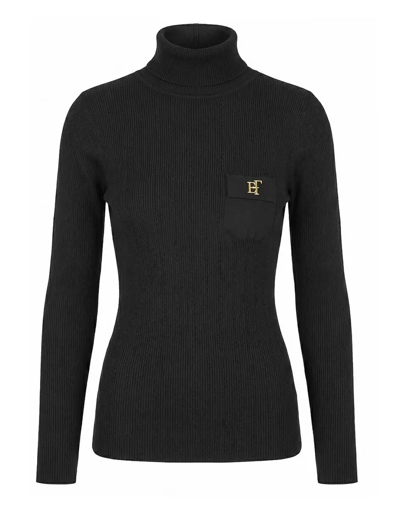 Elisabetta Franchi Rundhalspullover - Schwarz Schwarz