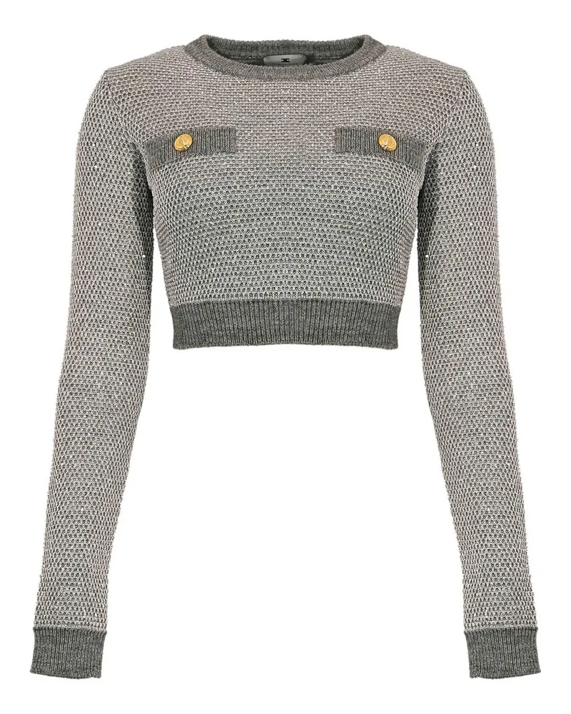 Elisabetta Franchi Top - Grau Grau