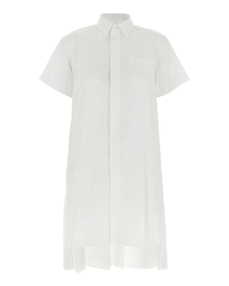 Sacai Knielanges Kleid - Weiß Weiß