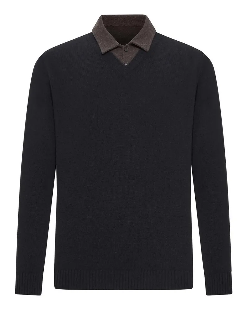 Roberto Collina Poloshirt - Schwarz Schwarz