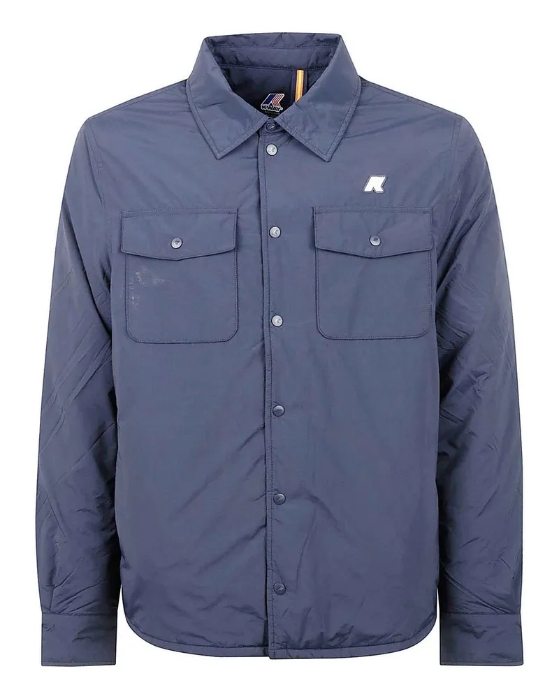 K-Way Knielanger Mantel - Blau Blau