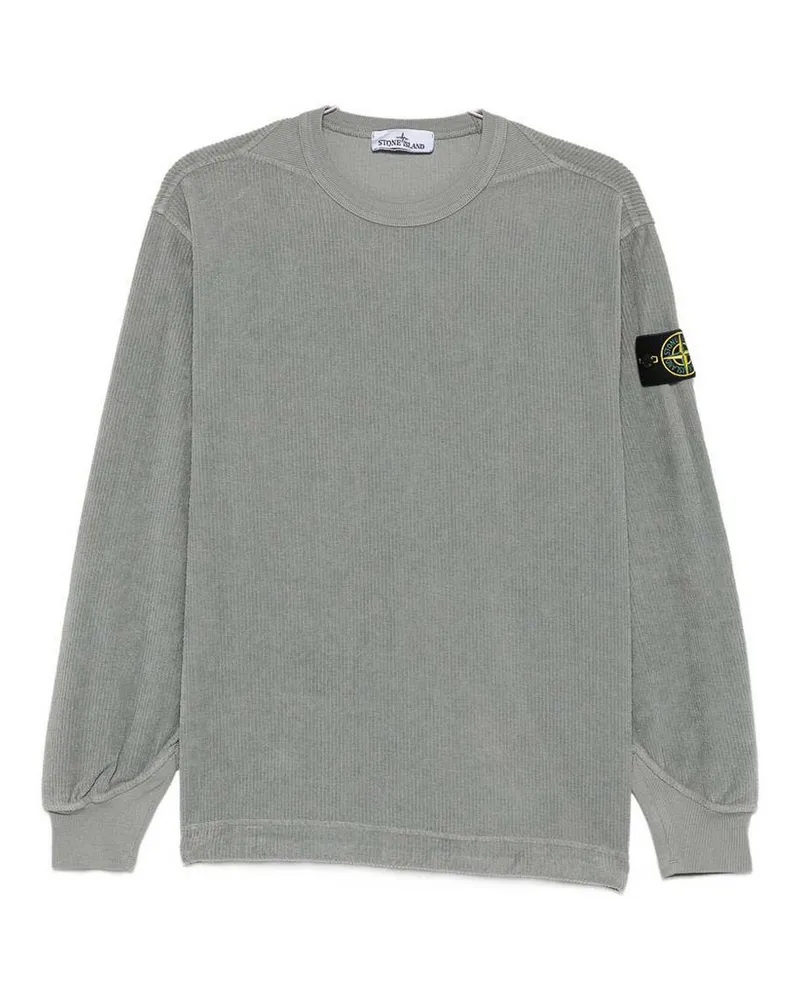 Stone Island Rundhalspullover - Grau Grau