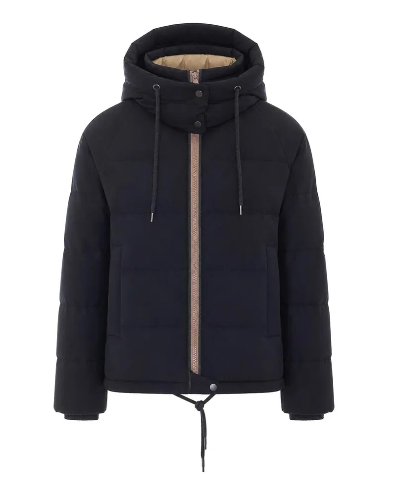 Brunello Cucinelli Daunenjacke - Schwarz Schwarz