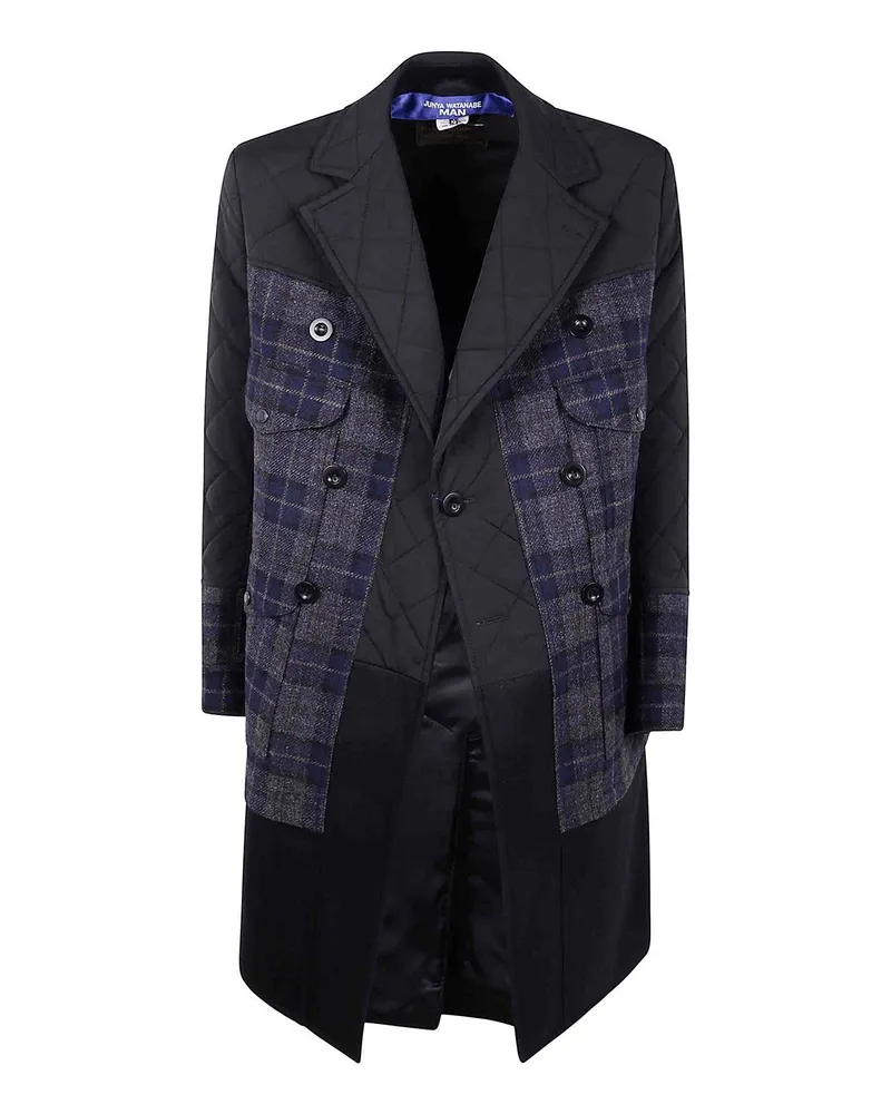 Junya Watanabe Langer Mantel - Blau Blau