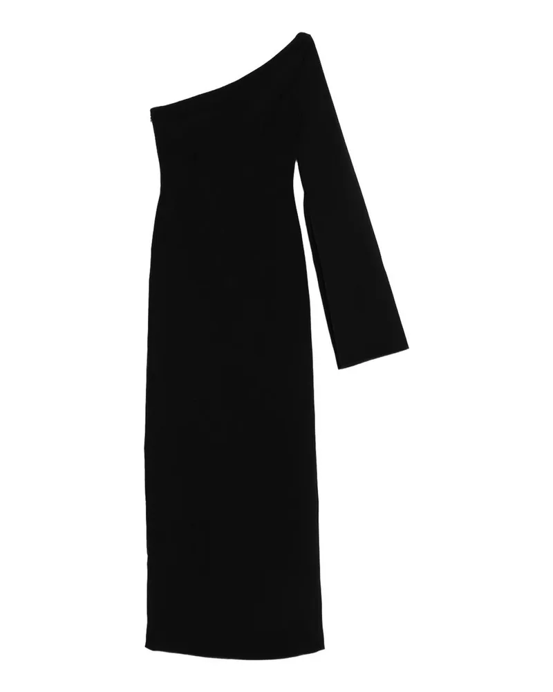 Solace London Knielanges Kleid - Schwarz Schwarz