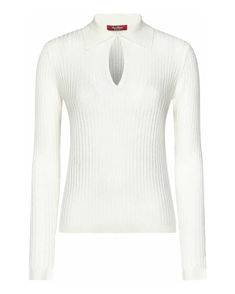 Max Mara Poloshirt - Weiß Weiß