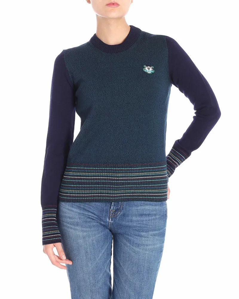 Kenzo Rollkragenpullover - Blau Blau
