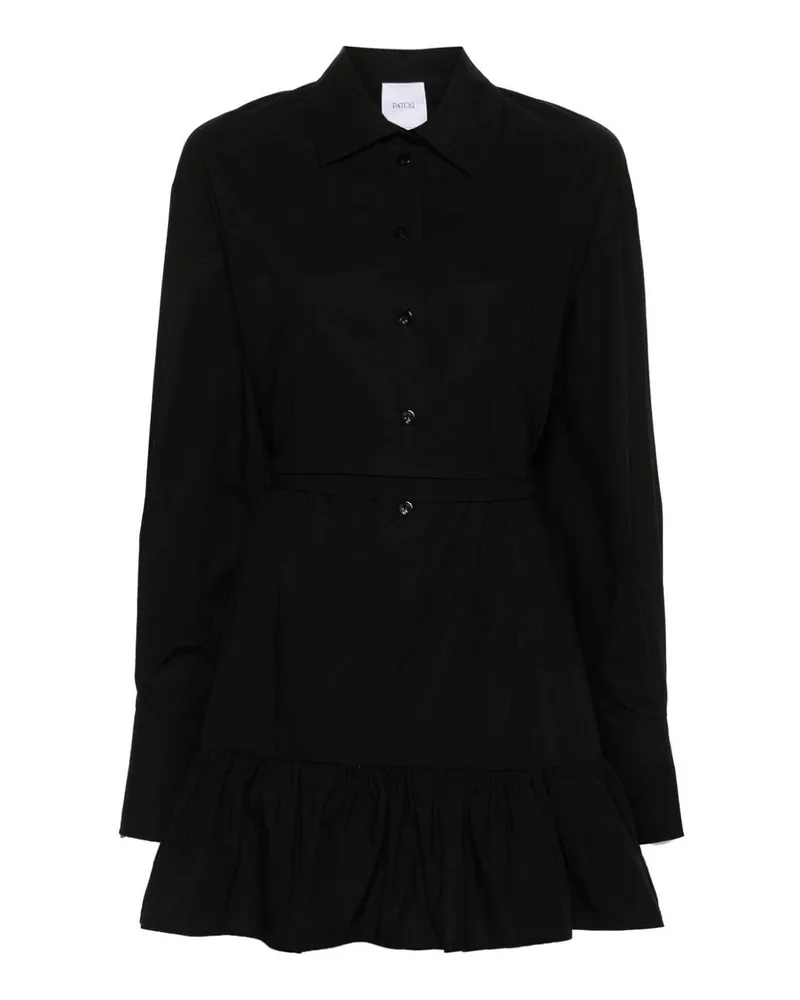 Patou Kurzes Kleid - Schwarz Schwarz