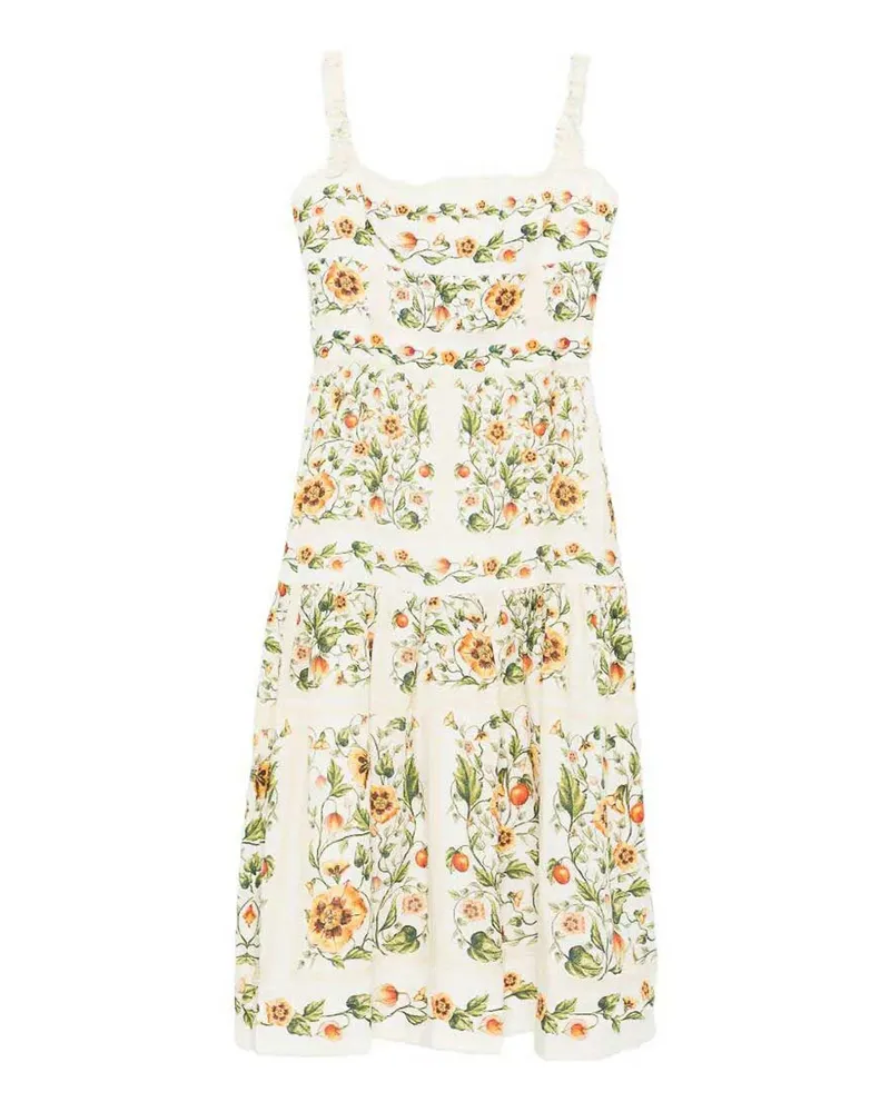 AGUA BENDITA Knielanges Kleid - Creme Creme