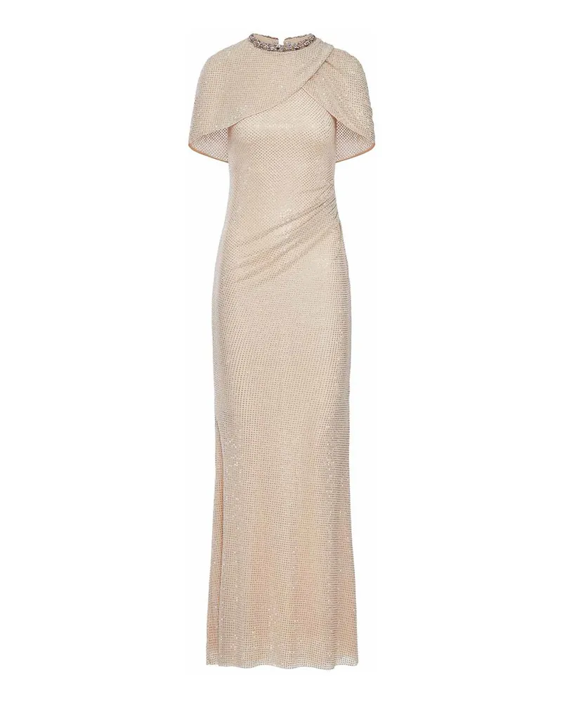 Self-Portrait Maxikleid - Nude Nude