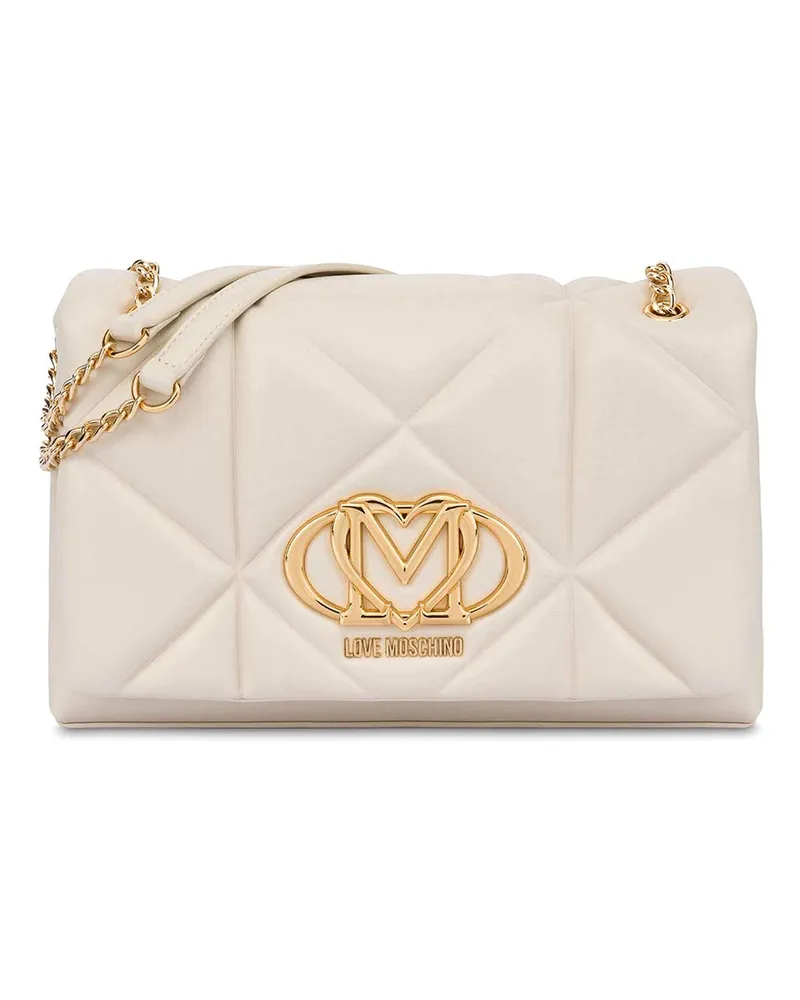Moschino Schultertasche - Weiß Weiß
